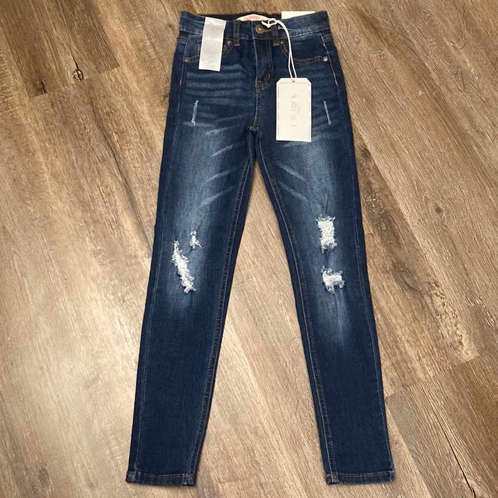 Brand New Rayon Denim Skinny Girls 12